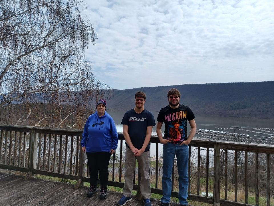 Barbie M, Matthew and Michael at Raystown Lake