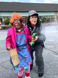 Bridget with Shippensburg participant Kia at annual Fall Festival