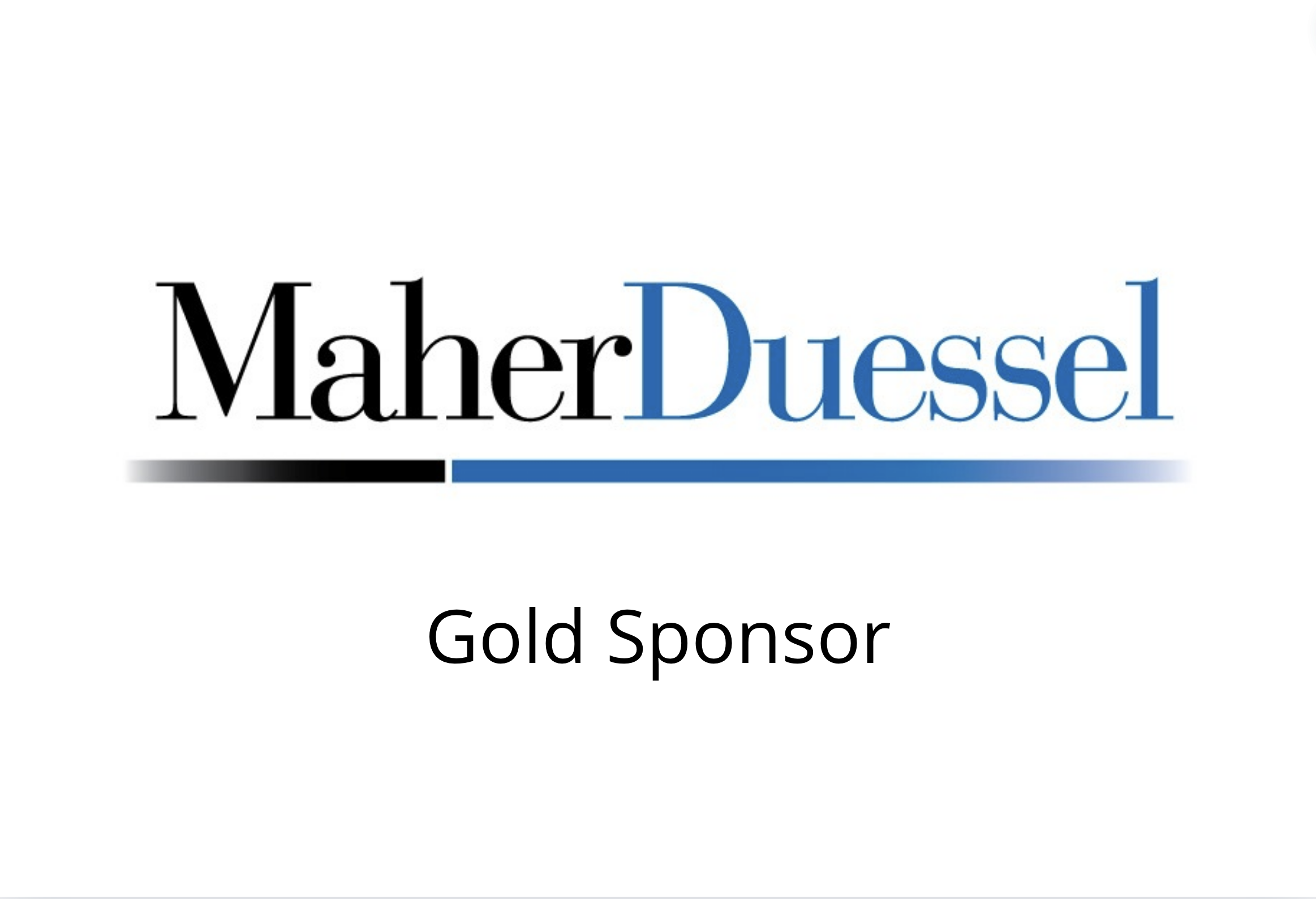 Maher Duessel Gold Sponsor