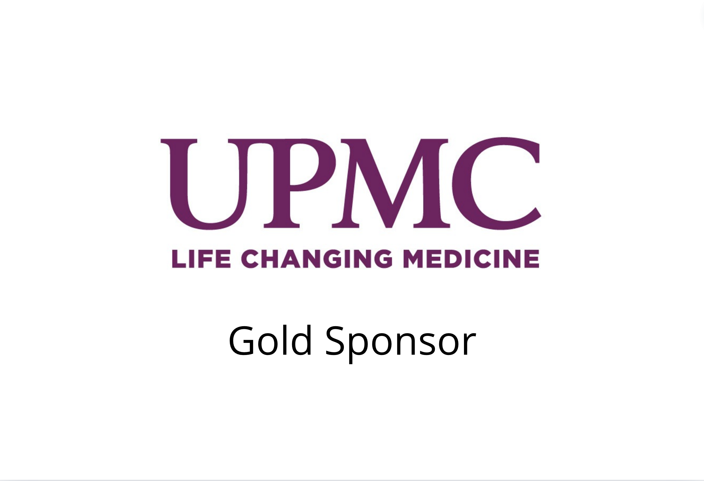 UPMC Gold Sponsor