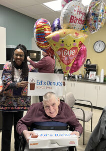 Violet celebrates Ed 80th birthday