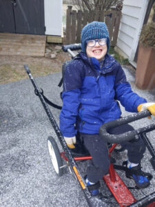 Anderson tries out new adaptive bike